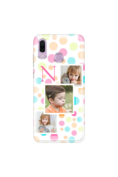 HONOR - Honor Play - Soft Clear Case - Cute Dots Initial