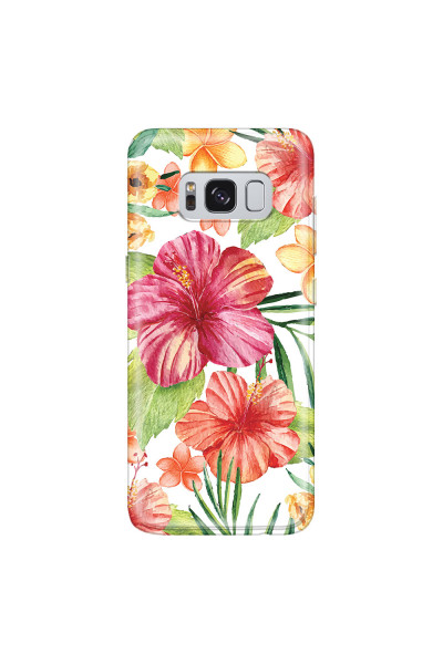 SAMSUNG - Galaxy S8 Plus - Soft Clear Case - Tropical Vibes