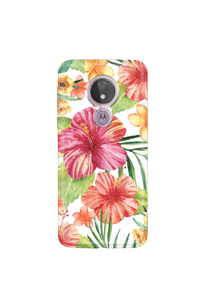 MOTOROLA by LENOVO - Moto G7 Power - Soft Clear Case - Tropical Vibes