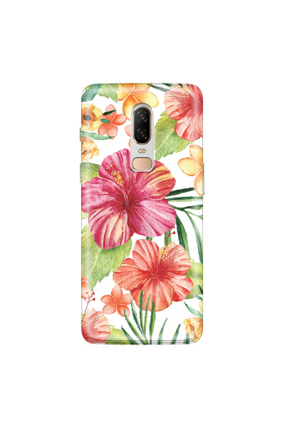 ONEPLUS - OnePlus 6 - Soft Clear Case - Tropical Vibes