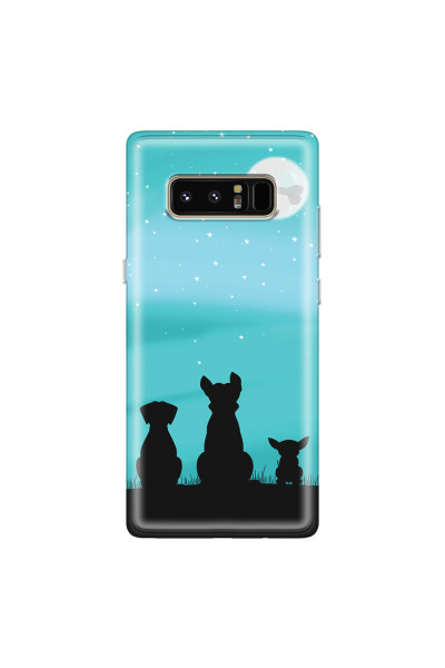 SAMSUNG - Galaxy Note 8 - Soft Clear Case - Dog's Desire Blue Sky