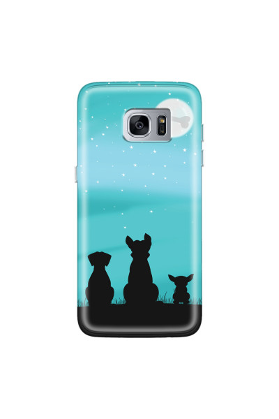 SAMSUNG - Galaxy S7 Edge - Soft Clear Case - Dog's Desire Blue Sky