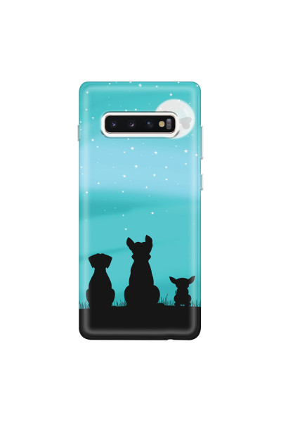SAMSUNG - Galaxy S10 Plus - Soft Clear Case - Dog's Desire Blue Sky