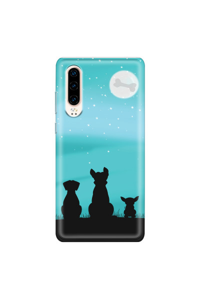 HUAWEI - P30 - Soft Clear Case - Dog's Desire Blue Sky