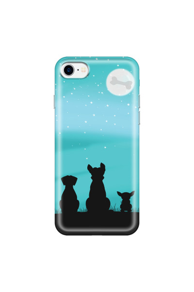 APPLE - iPhone 7 - Soft Clear Case - Dog's Desire Blue Sky