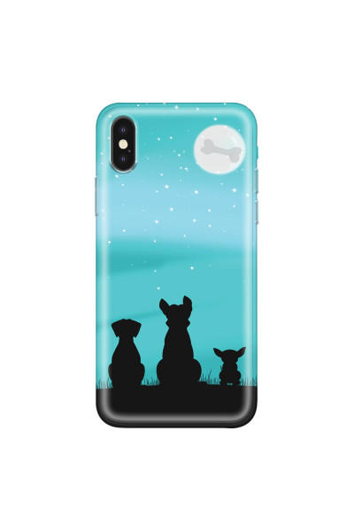 APPLE - iPhone XS Max - Soft Clear Case - Dog's Desire Blue Sky
