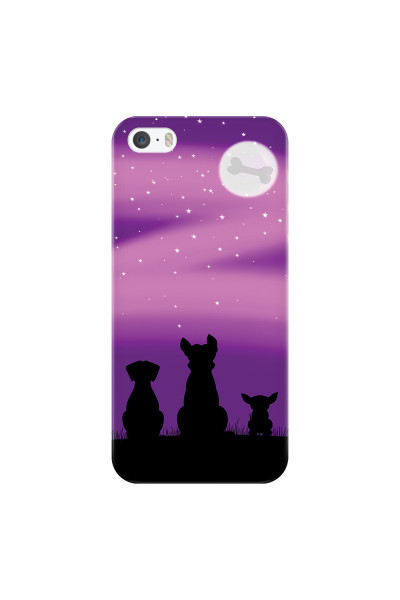 APPLE - iPhone 5S - 3D Snap Case - Dog's Desire Violet Sky