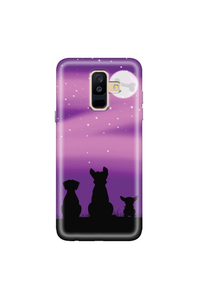 SAMSUNG - Galaxy A6 Plus - Soft Clear Case - Dog's Desire Violet Sky