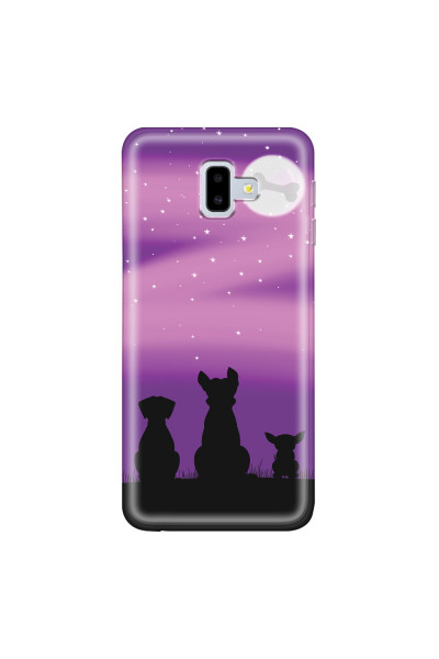 SAMSUNG - Galaxy J6 Plus - Soft Clear Case - Dog's Desire Violet Sky