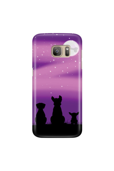 SAMSUNG - Galaxy S7 - 3D Snap Case - Dog's Desire Violet Sky