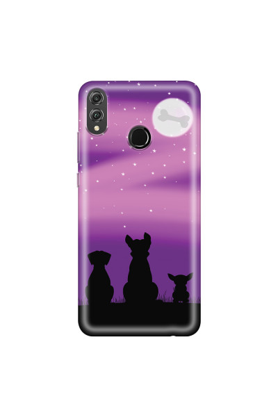 HONOR - Honor 8X - Soft Clear Case - Dog's Desire Violet Sky