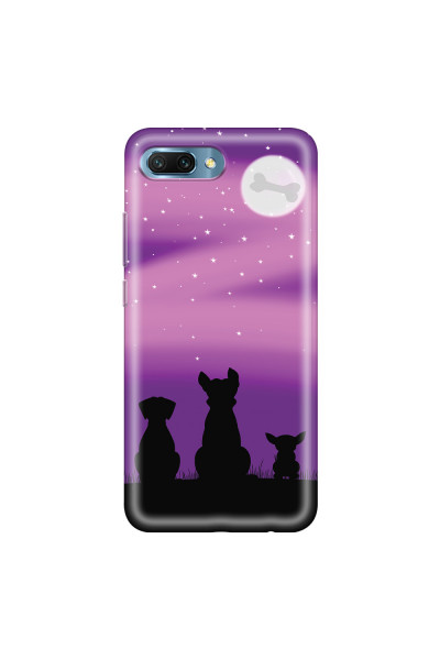 HONOR - Honor 10 - Soft Clear Case - Dog's Desire Violet Sky