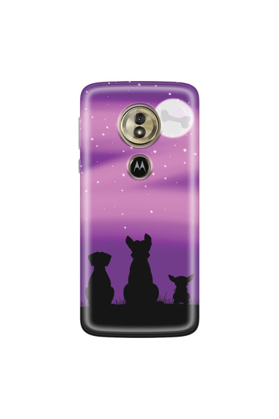 MOTOROLA by LENOVO - Moto G6 Play - Soft Clear Case - Dog's Desire Violet Sky