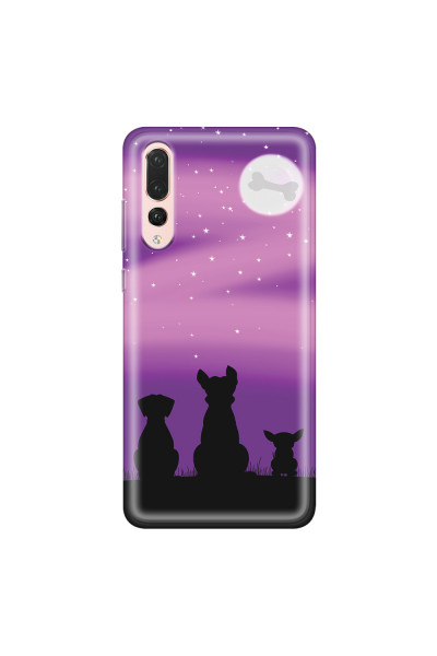 HUAWEI - P20 Pro - Soft Clear Case - Dog's Desire Violet Sky