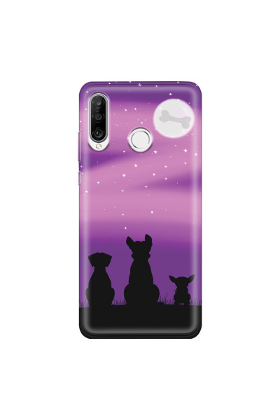 HUAWEI - P30 Lite - Soft Clear Case - Dog's Desire Violet Sky