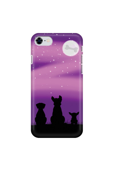 APPLE - iPhone 8 - 3D Snap Case - Dog's Desire Violet Sky