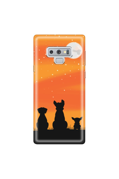 SAMSUNG - Galaxy Note 9 - Soft Clear Case - Dog's Desire Orange Sky