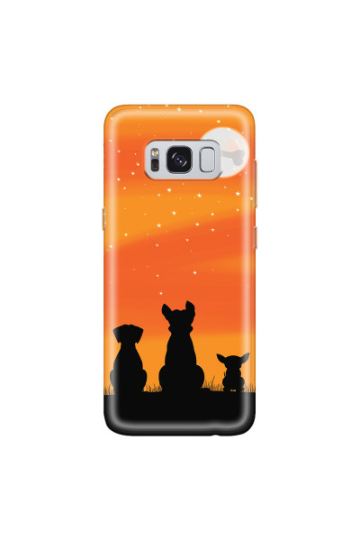 SAMSUNG - Galaxy S8 Plus - Soft Clear Case - Dog's Desire Orange Sky
