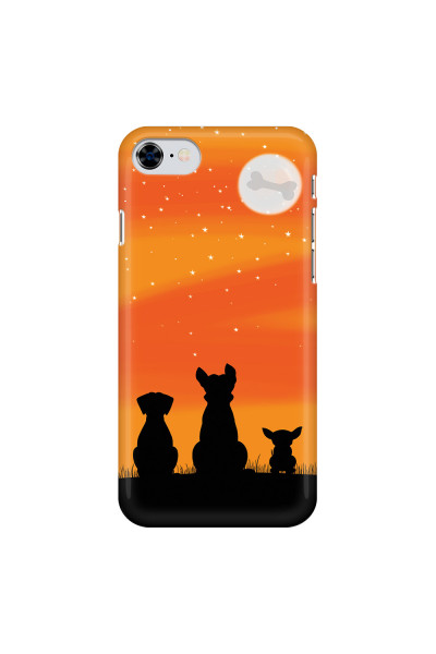 APPLE - iPhone 8 - 3D Snap Case - Dog's Desire Orange Sky