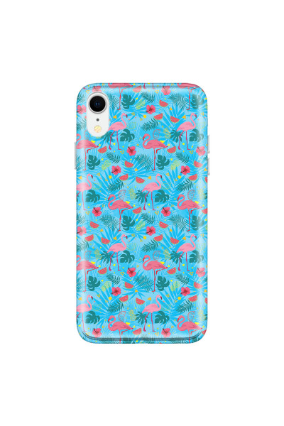 APPLE - iPhone XR - Soft Clear Case - Tropical Flamingo IV