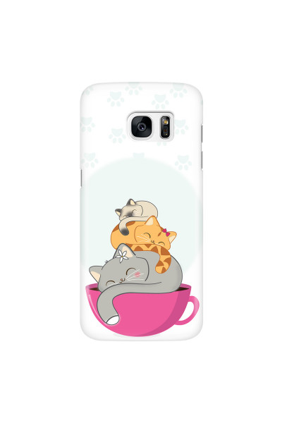 SAMSUNG - Galaxy S7 Edge - 3D Snap Case - Sleep Tight Kitty