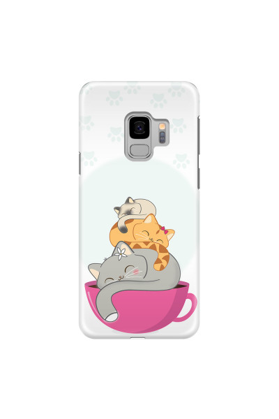 SAMSUNG - Galaxy S9 - 3D Snap Case - Sleep Tight Kitty