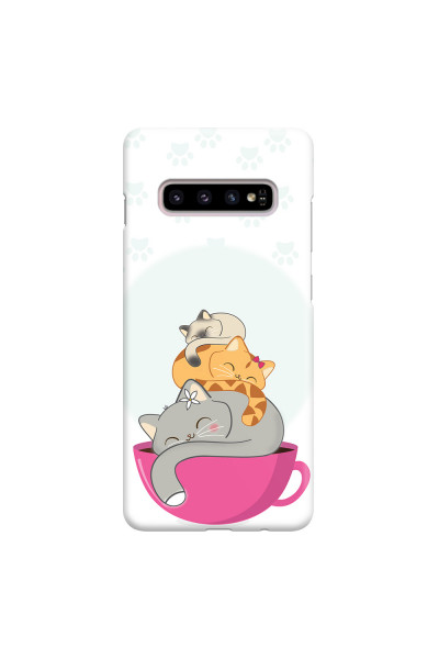 SAMSUNG - Galaxy S10 Plus - 3D Snap Case - Sleep Tight Kitty