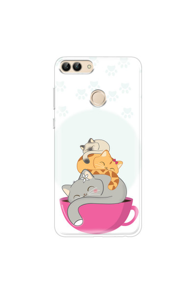 HUAWEI - P Smart 2018 - Soft Clear Case - Sleep Tight Kitty