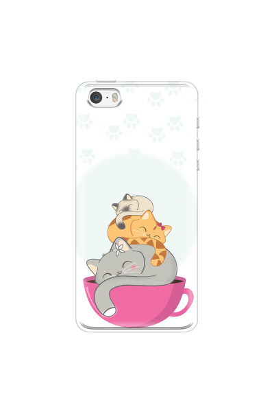 APPLE - iPhone 5S - Soft Clear Case - Sleep Tight Kitty