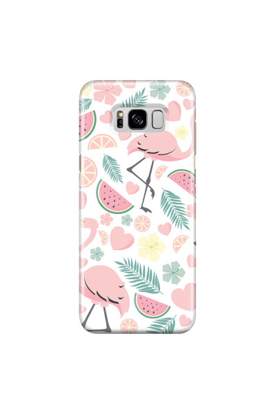 SAMSUNG - Galaxy S8 - 3D Snap Case - Tropical Flamingo III