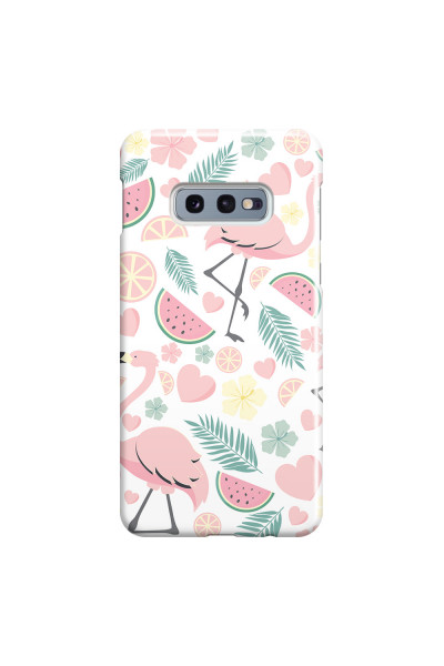 SAMSUNG - Galaxy S10e - 3D Snap Case - Tropical Flamingo III