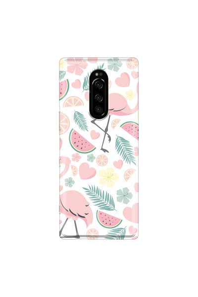 SONY - Sony 1 - Soft Clear Case - Tropical Flamingo III