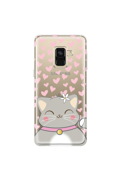 SAMSUNG - Galaxy A8 - Soft Clear Case - Kitty