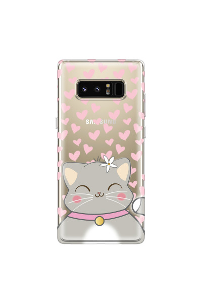 SAMSUNG - Galaxy Note 8 - Soft Clear Case - Kitty