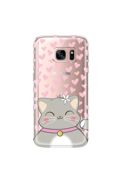 SAMSUNG - Galaxy S7 - Soft Clear Case - Kitty