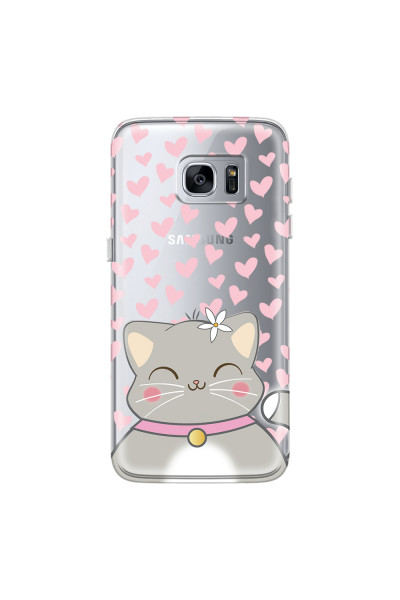 SAMSUNG - Galaxy S7 Edge - Soft Clear Case - Kitty