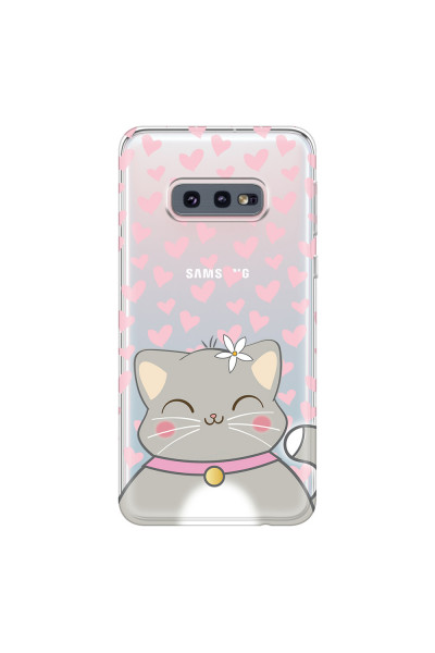 SAMSUNG - Galaxy S10e - Soft Clear Case - Kitty