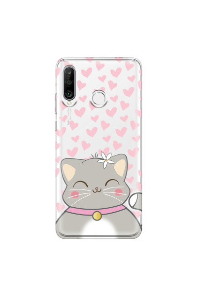 HUAWEI - P30 Lite - Soft Clear Case - Kitty