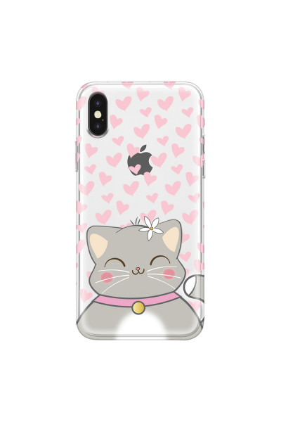 APPLE - iPhone XS Max - Soft Clear Case - Kitty