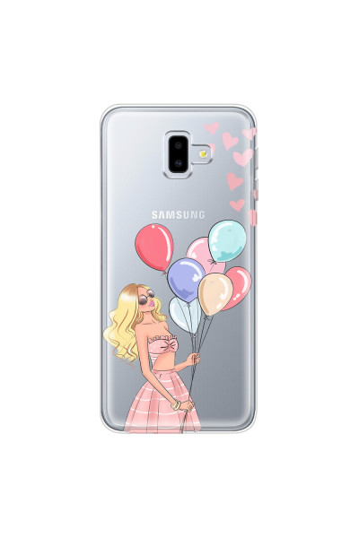 SAMSUNG - Galaxy J6 Plus - Soft Clear Case - Balloon Party