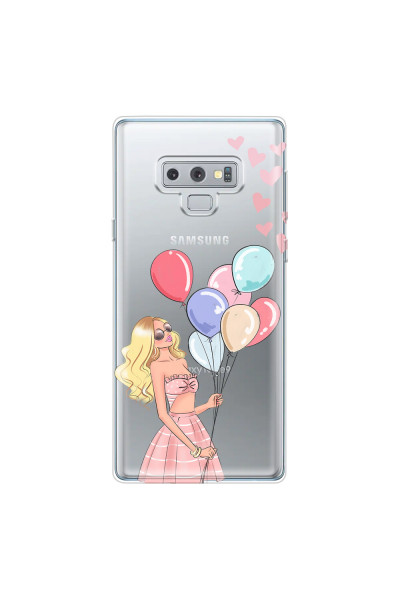 SAMSUNG - Galaxy Note 9 - Soft Clear Case - Balloon Party