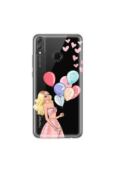 HONOR - Honor 8X - Soft Clear Case - Balloon Party