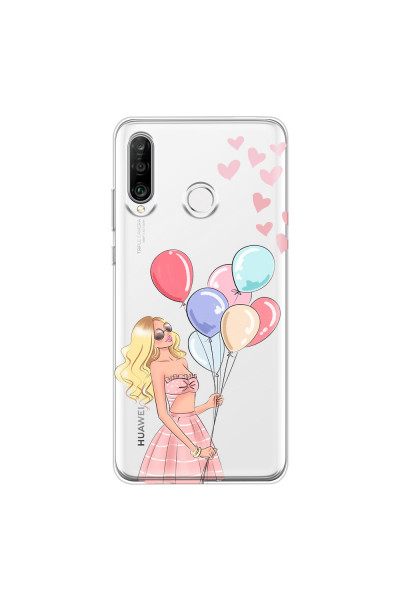 HUAWEI - P30 Lite - Soft Clear Case - Balloon Party
