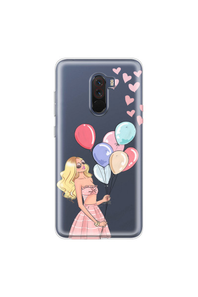 XIAOMI - Pocophone F1 - Soft Clear Case - Balloon Party