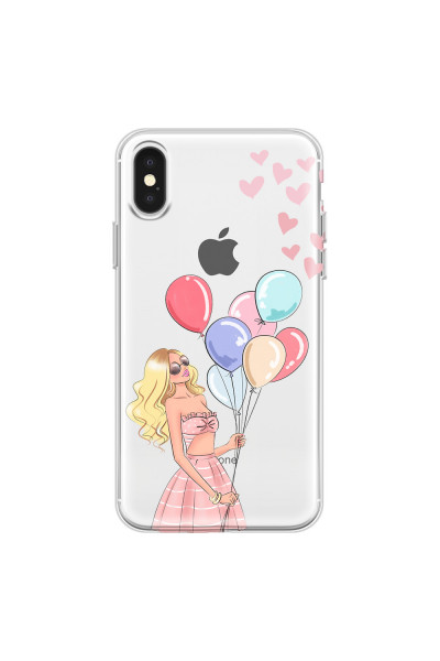 APPLE - iPhone X - Soft Clear Case - Balloon Party