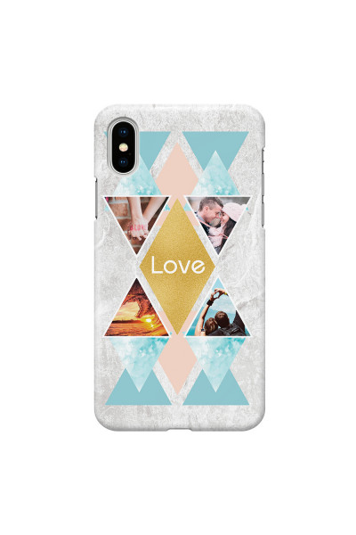 APPLE - iPhone XS Max - 3D Snap Case - Triangle Love Photo
