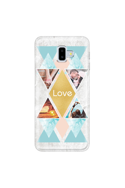 SAMSUNG - Galaxy J6 Plus - Soft Clear Case - Triangle Love Photo