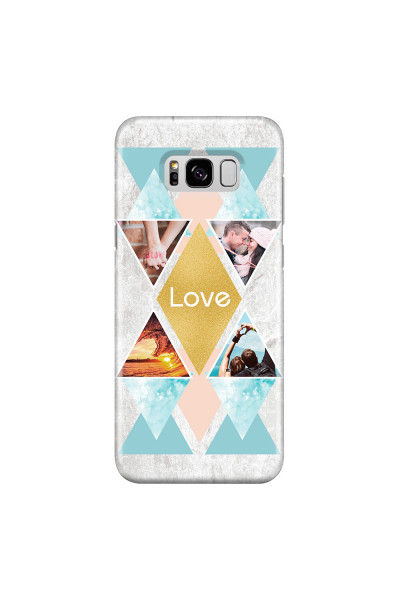 SAMSUNG - Galaxy S8 - 3D Snap Case - Triangle Love Photo
