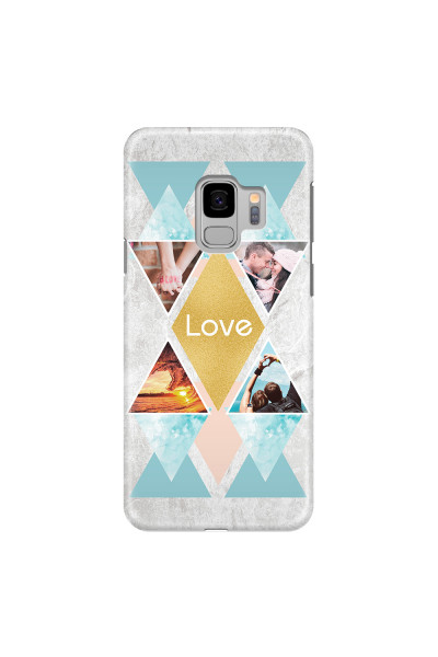 SAMSUNG - Galaxy S9 - 3D Snap Case - Triangle Love Photo