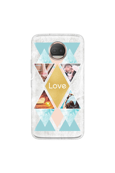 MOTOROLA by LENOVO - Moto G5s Plus - Soft Clear Case - Triangle Love Photo